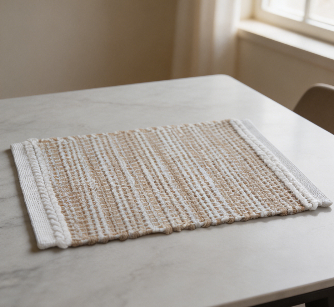Natural Jute Woven Placemats Set of 4 - Image 2