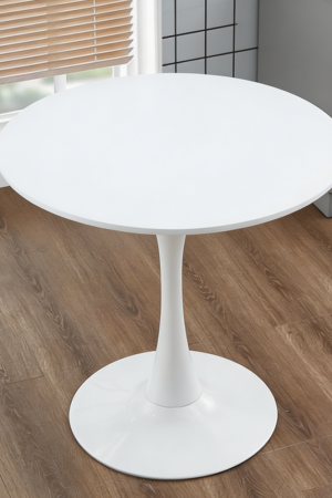 White Tulip Round Dining Table MDF Top