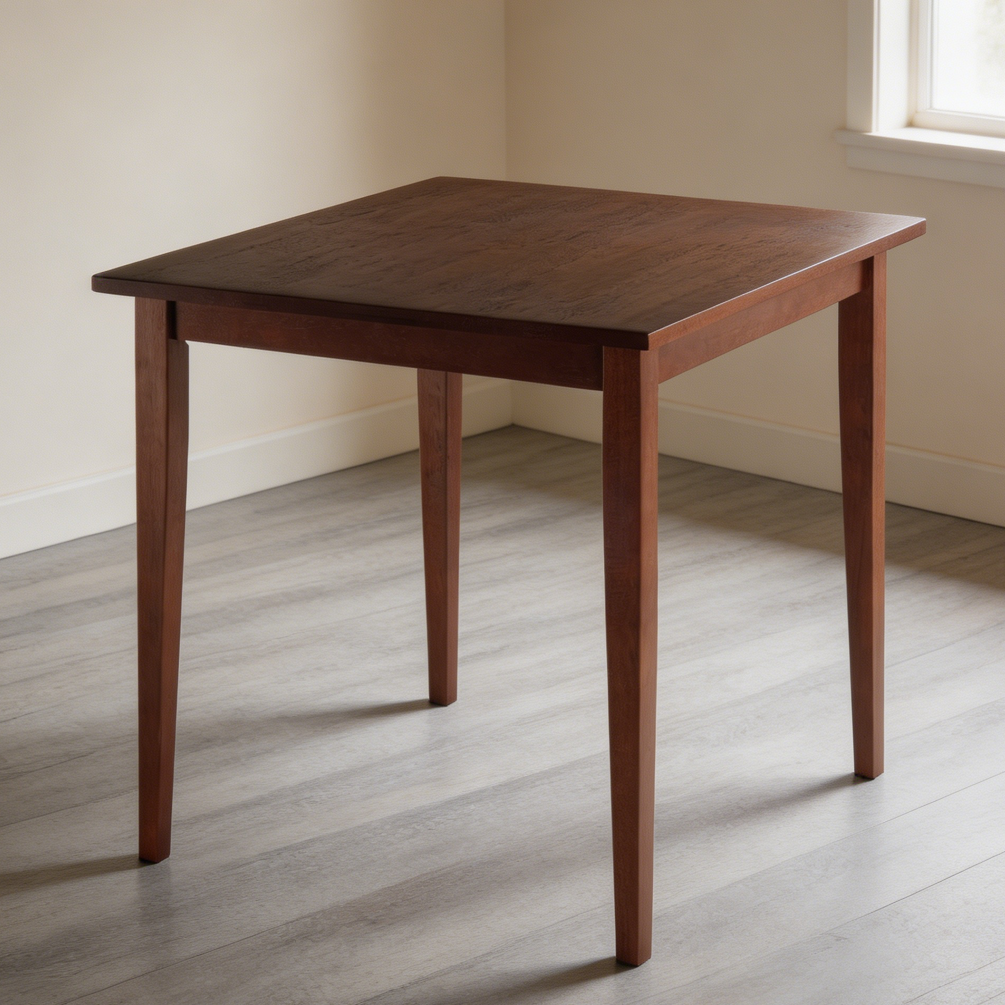 Walnut Square Wooden Dining Table