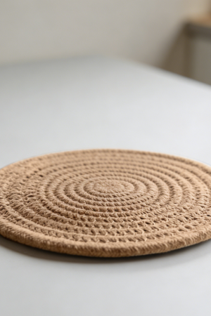 Jute Braided Coasters 6 Pack Round