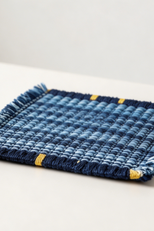 Blue Absorbent Coasters Set of 6 Round