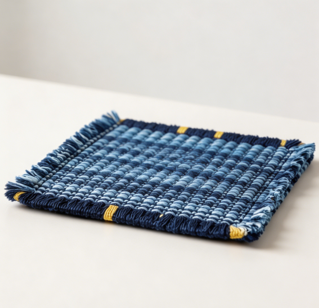 Blue Absorbent Coasters Set of 6 Round